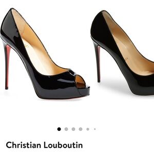 Christian Louboutin peep toe high heels
